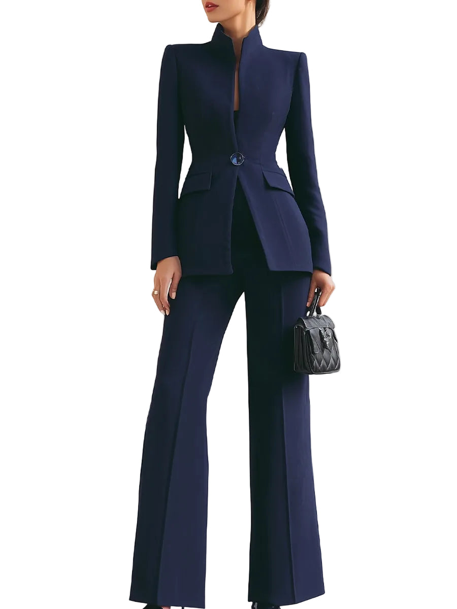 Dame Blazer og Buksedresssett med Skreddersydd Design 0