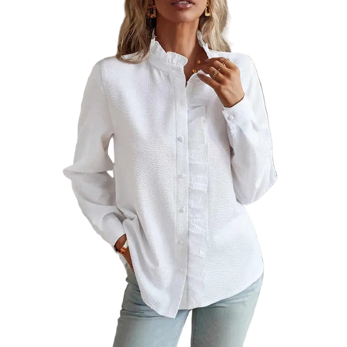 Dame Bluse Lange Ermer Stripete Design 0