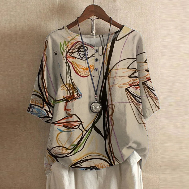 Dame Bluse Retro-inspirert 10