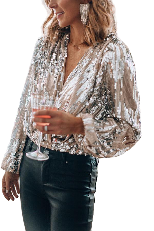Dame Bluse med Lange Ermer Raffinert Design 0