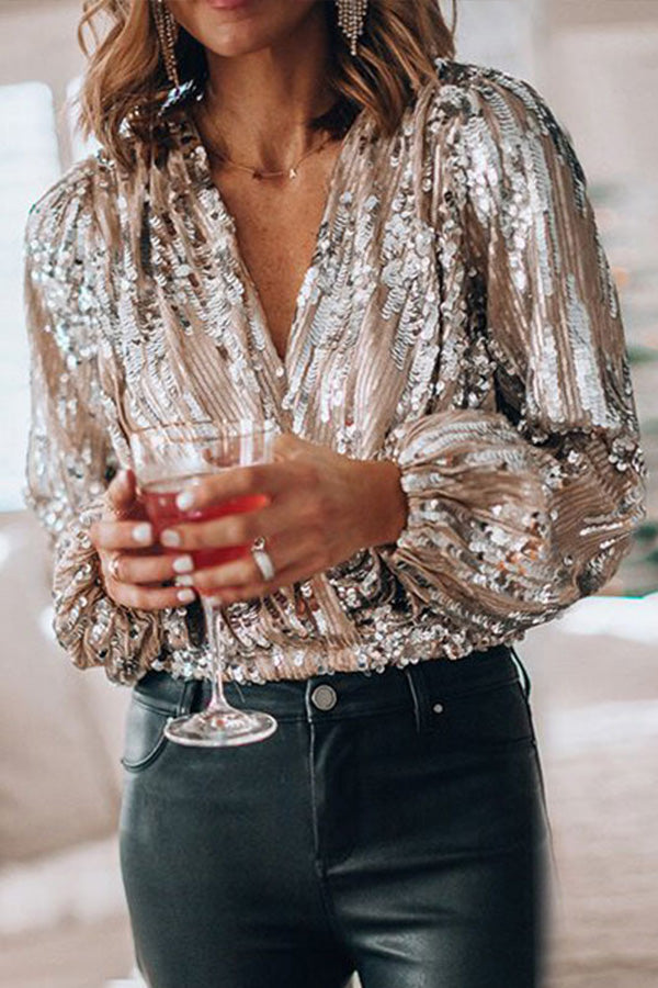 Dame Bluse med Lange Ermer Raffinert Design 1