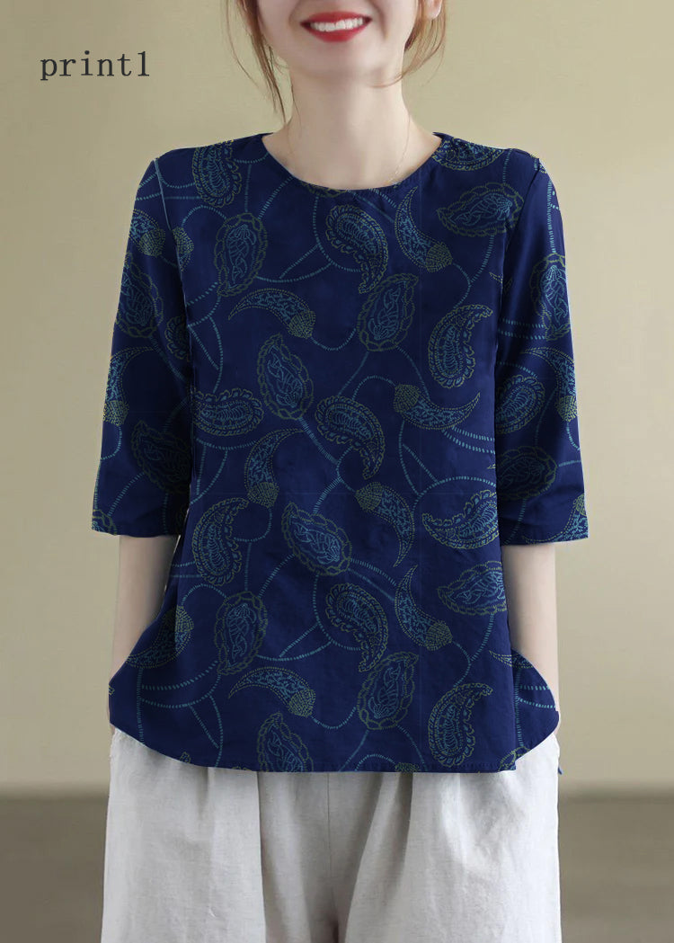 Dame Bluse med O-Hals og Broderi 4