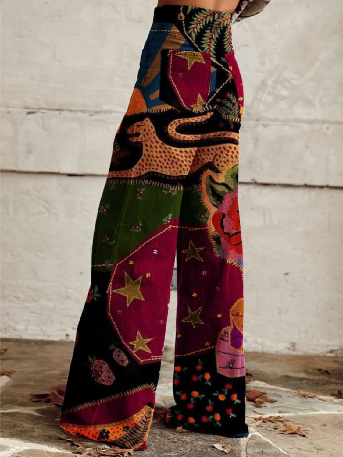 Dame Boho Bukser Løse Vintage 2