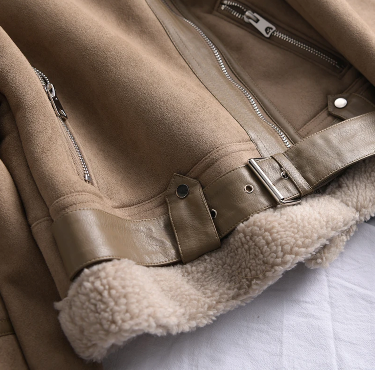 Dame Bomberjakke Fleece Stilig 4