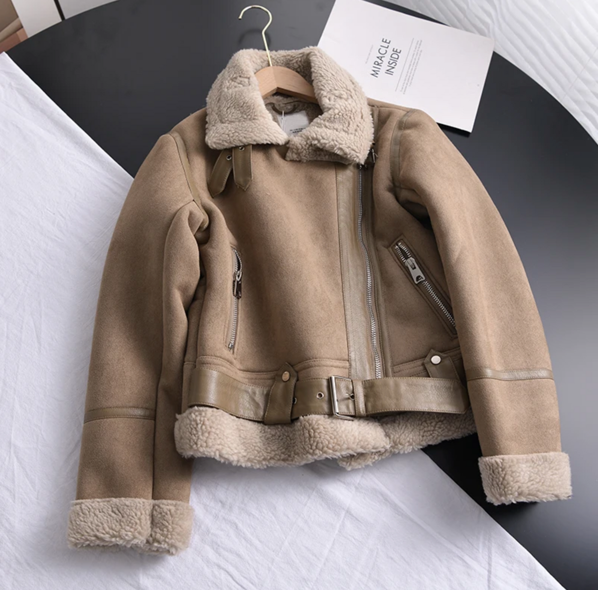 Dame Bomberjakke Fleece Stilig 8