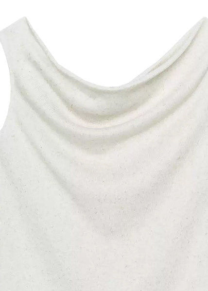 Dame Bomullsskjorte Asymmetrisk Casual 4