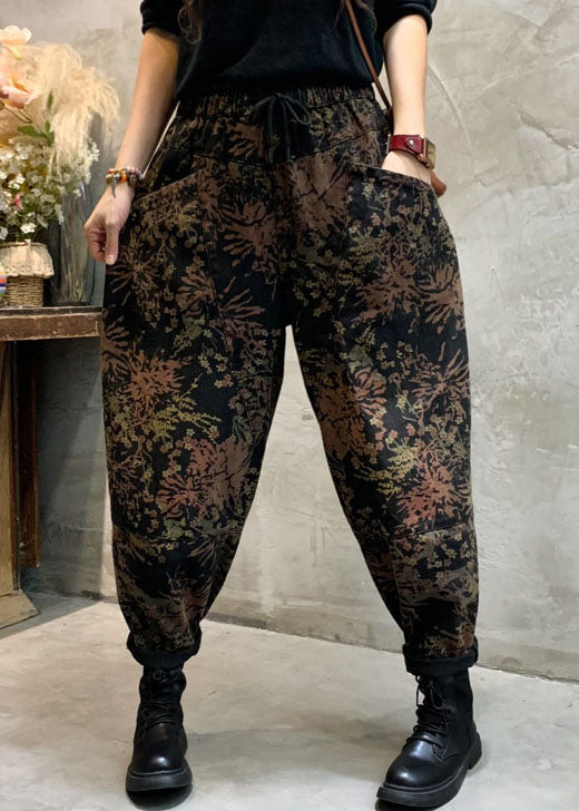Dame Bukser Cinched Design Trendy Print 1