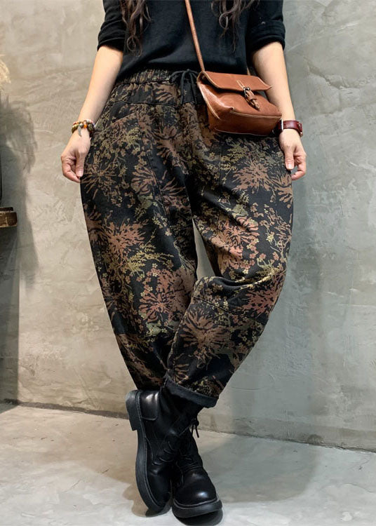 Dame Bukser Cinched Design Trendy Print 3