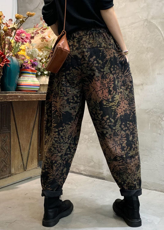 Dame Bukser Cinched Design Trendy Print 4