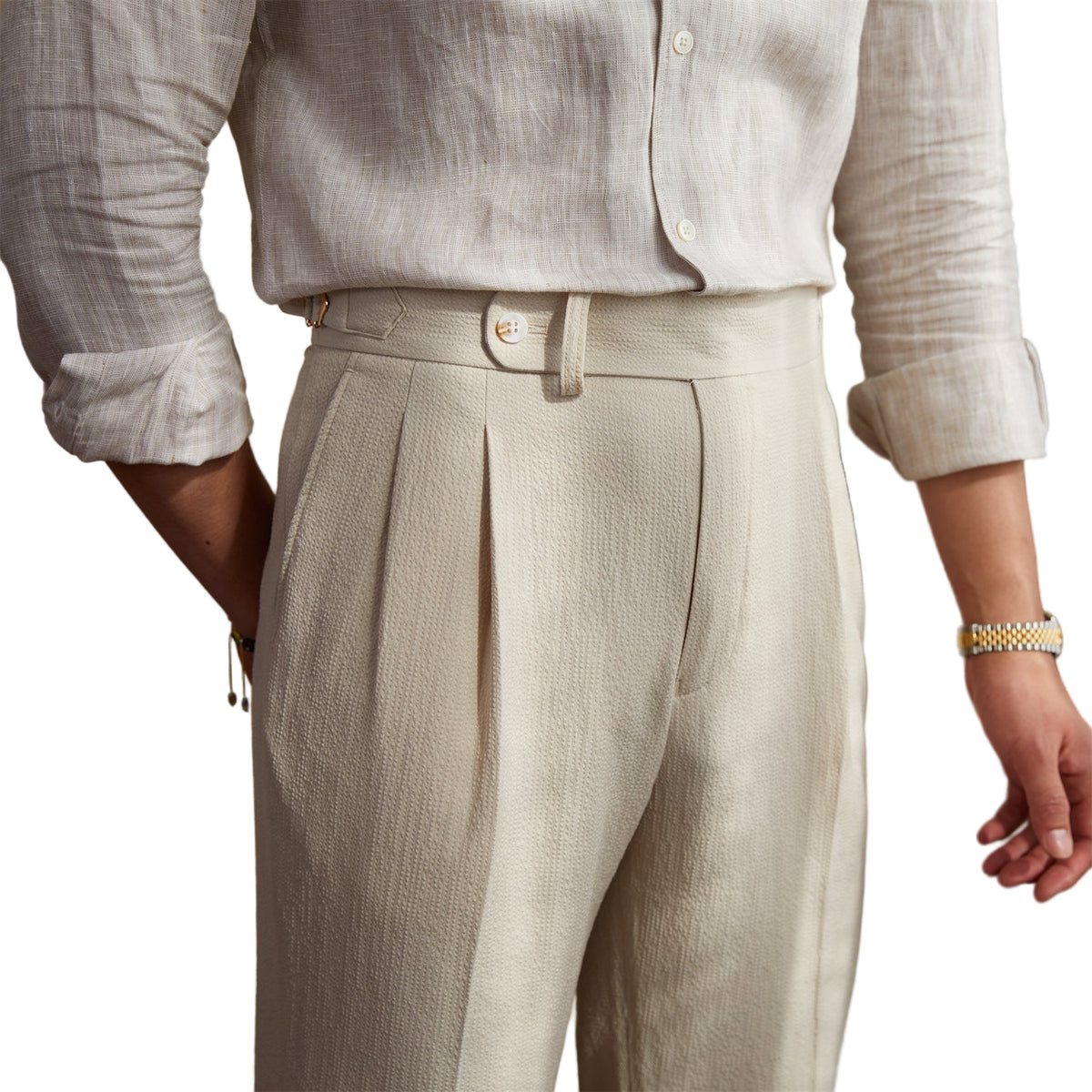 Dame Bukser Høy Midje Vintage Stil 0
