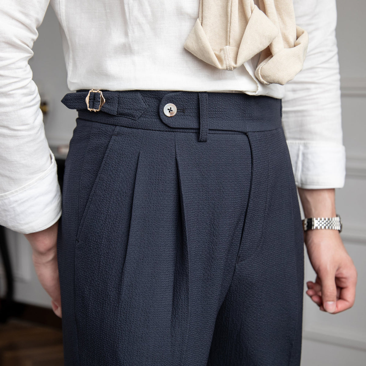 Dame Bukser Høy Midje Vintage Stil 10