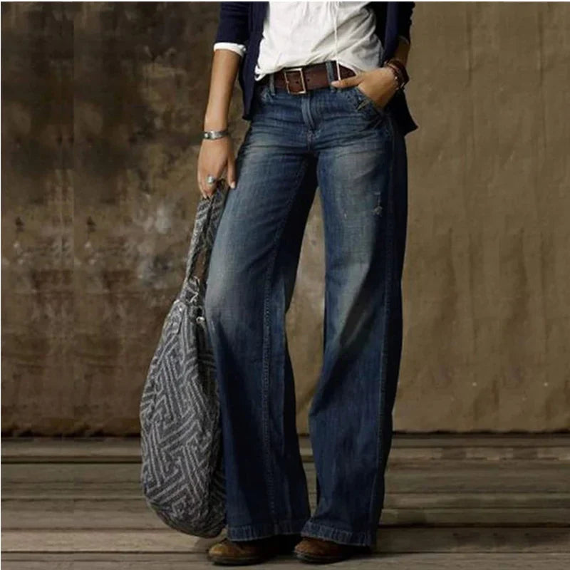 Dame Bukser Vintage Vide Stil 1