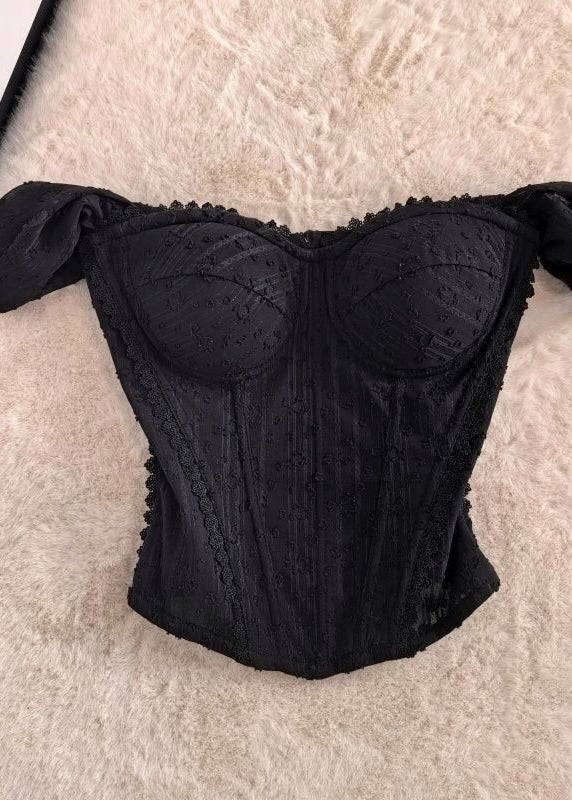 Dame Bustier Topp Patchwork Design 1