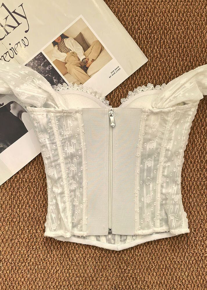 Dame Bustier Topp Patchwork Design 2