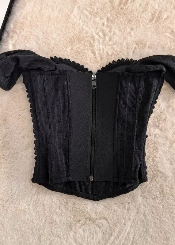 Dame Bustier Topp Patchwork Design 3