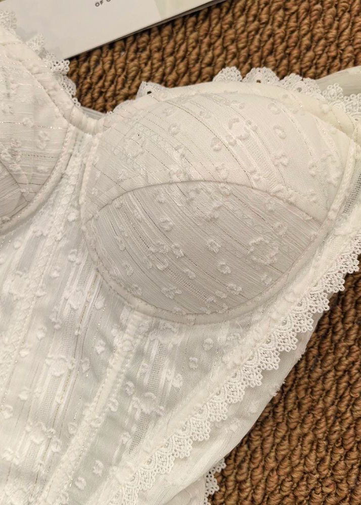 Dame Bustier Topp Patchwork Design 4