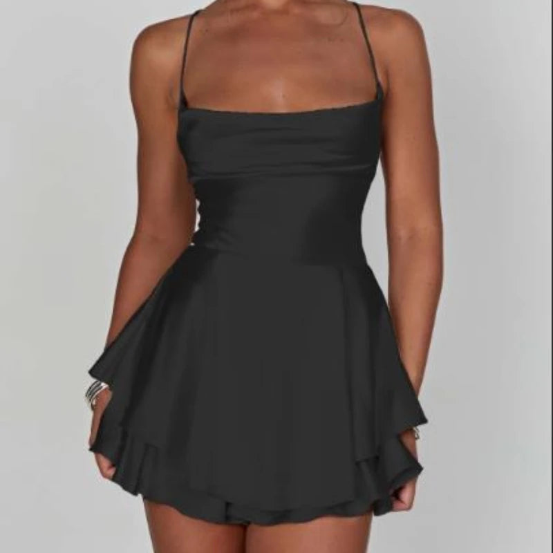Dame Cami Playsuit med Cowl Neck 9