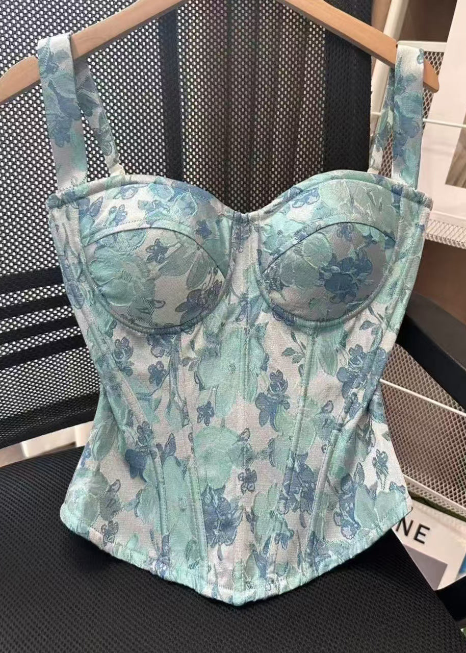 Dame Cami Topp med Jacquard Fiskebeinmønster 0