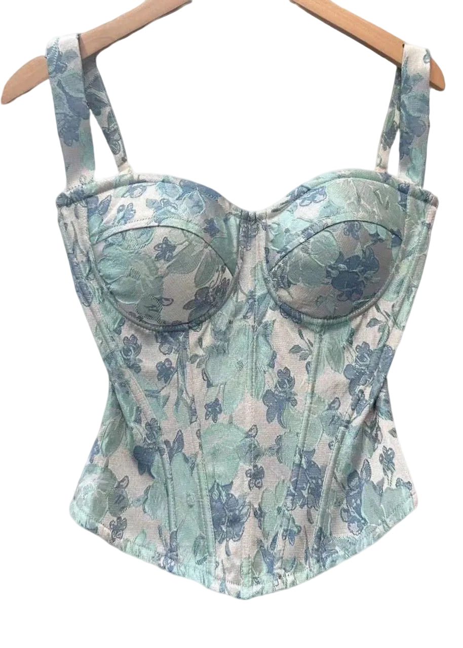 Dame Cami Topp med Jacquard Fiskebeinmønster 4