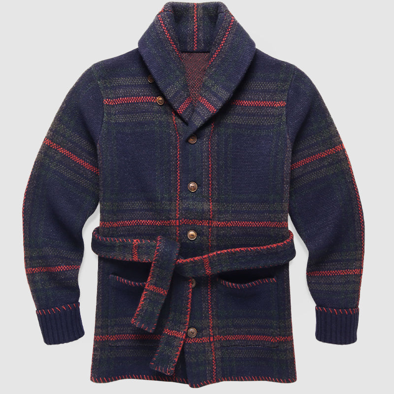 Dame Cardigan Rutestrikket 2