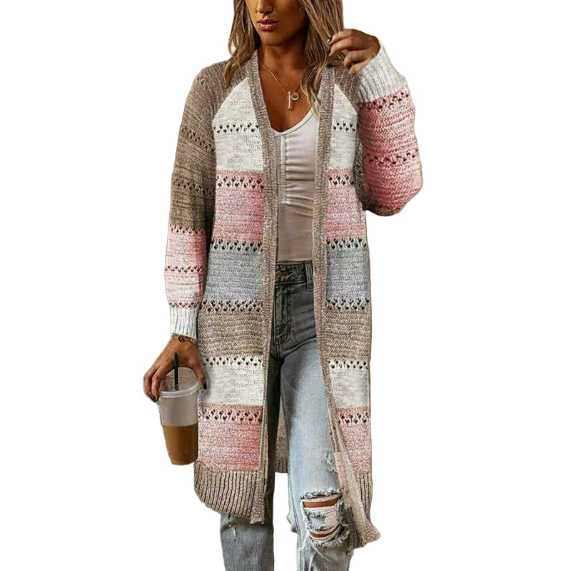 Dame Cardigan Stripet Casual Stil 0