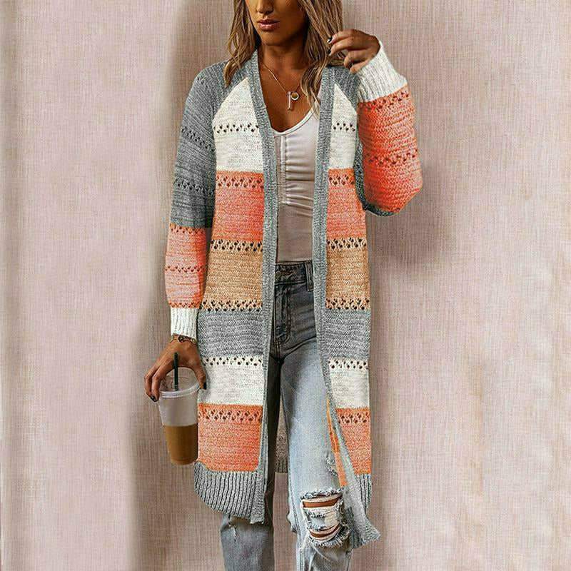 Dame Cardigan Stripet Casual Stil 2