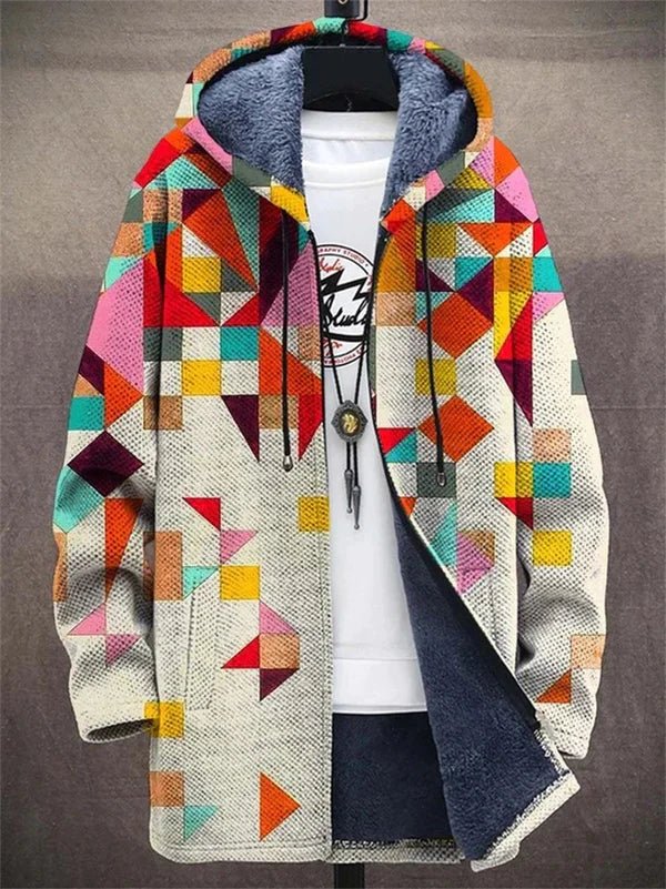 Dame Cardigan med Kunsttrykk 1