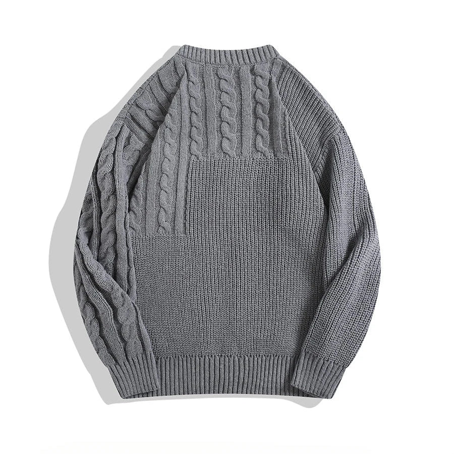 Dame Cardigan med Mix-Knit Design 1