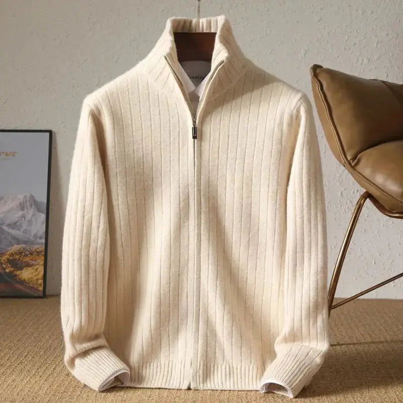 Dame Cardigan med Stilige Striper 4