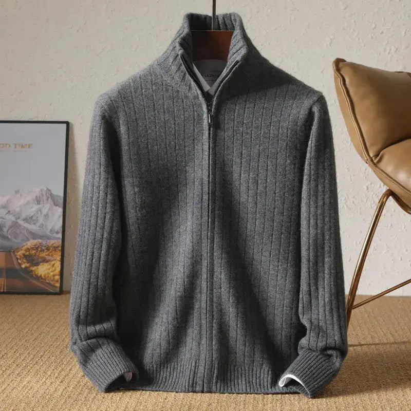 Dame Cardigan med Stilige Striper 5