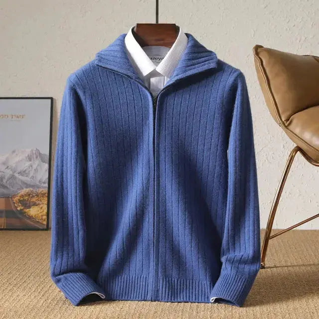 Dame Cardigan med Stilige Striper 9