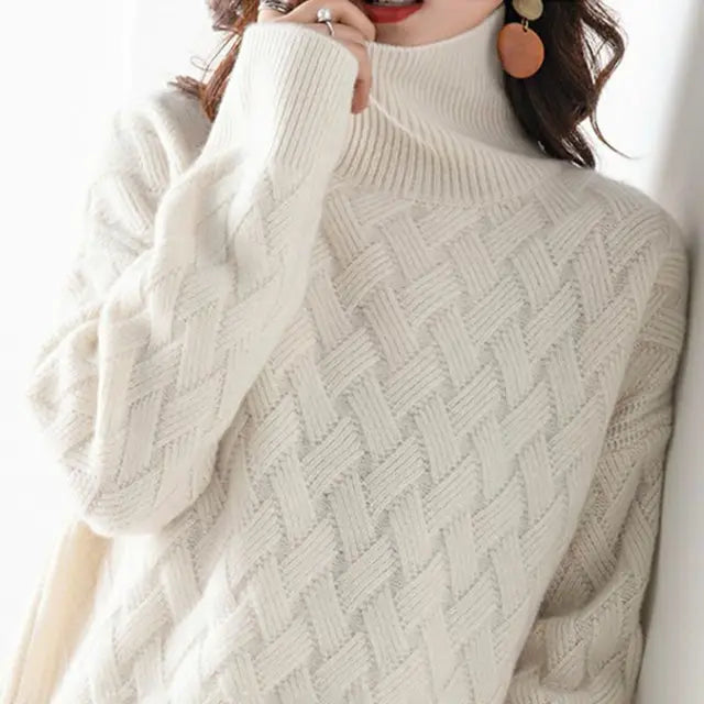Dame Cashmere Genser Elegant og Chique 0