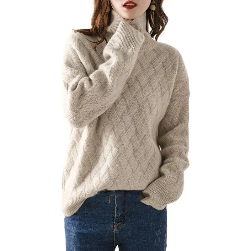 Dame Cashmere Genser Elegant og Chique 1