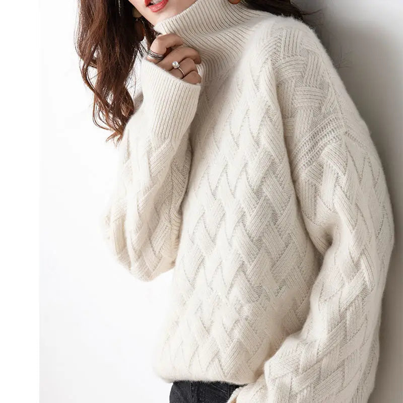 Dame Cashmere Genser Elegant og Chique 2