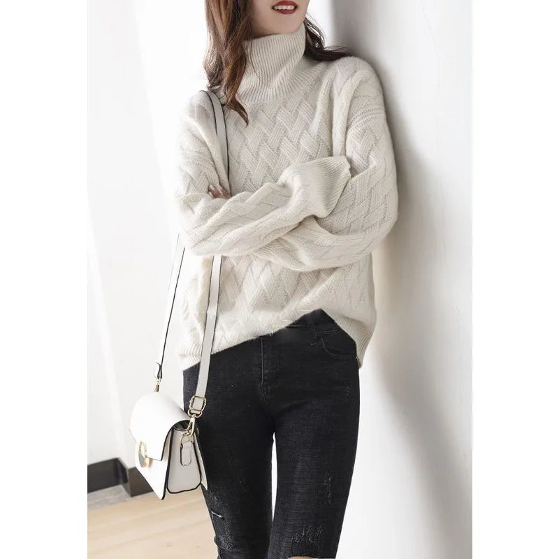 Dame Cashmere Genser Elegant og Chique 3