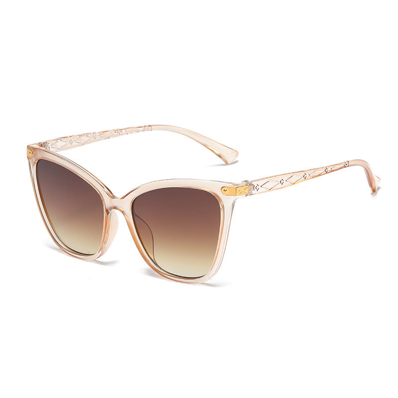 Dame Cat-Eye Solbriller Fasjonable med UV-beskyttelse 2