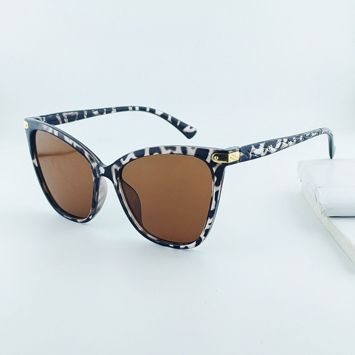 Dame Cat-Eye Solbriller Fasjonable med UV-beskyttelse 7