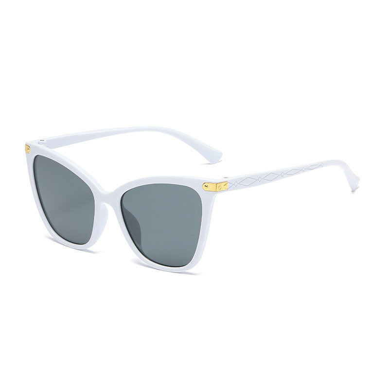 Dame Cat-Eye Solbriller Fasjonable med UV-beskyttelse 8
