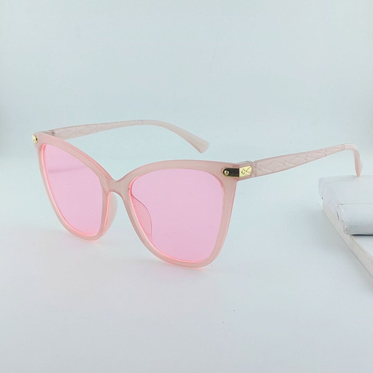 Dame Cat-Eye Solbriller Fasjonable med UV-beskyttelse 9
