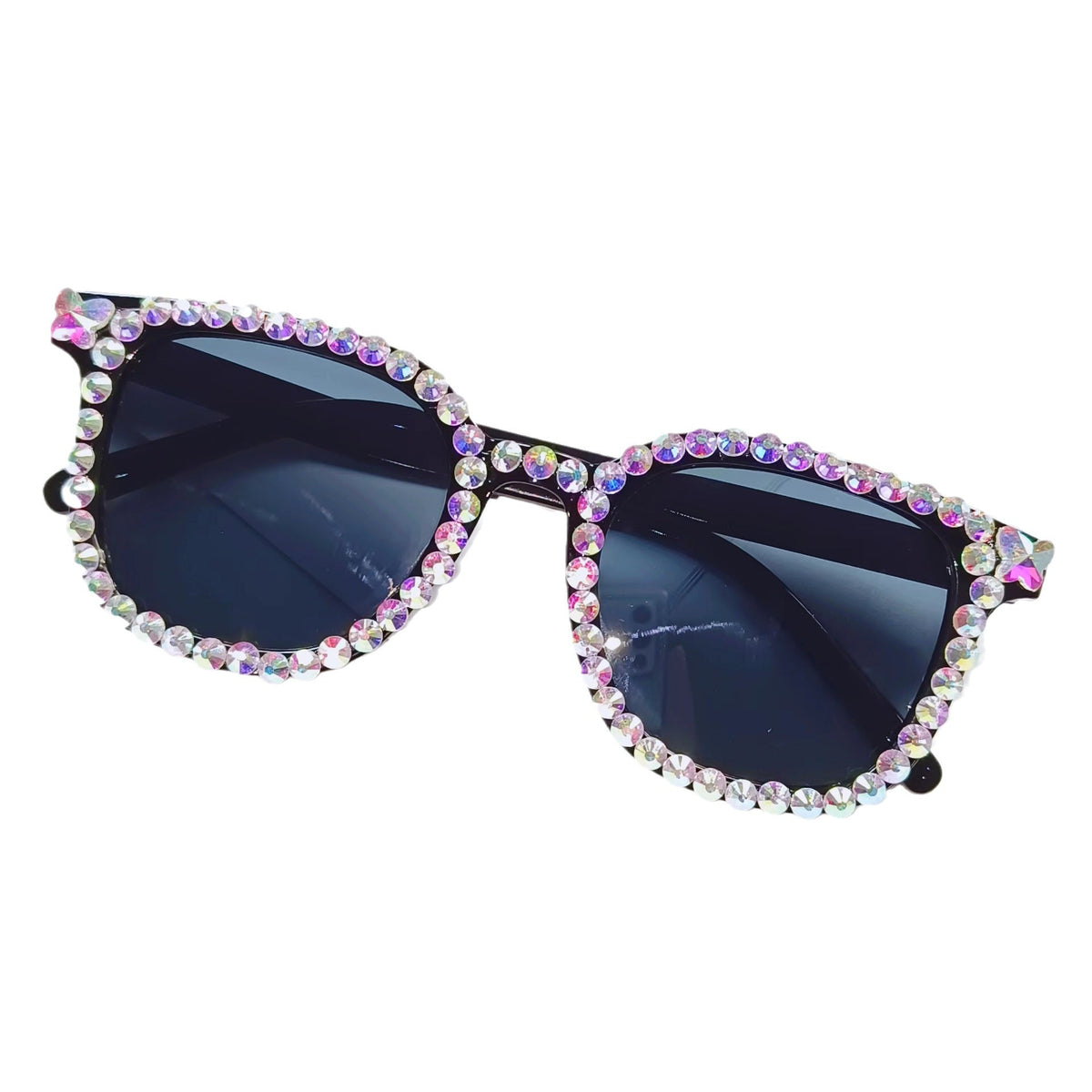 Dame Cat-Eye Solbriller Med Glitrende Detaljer 5