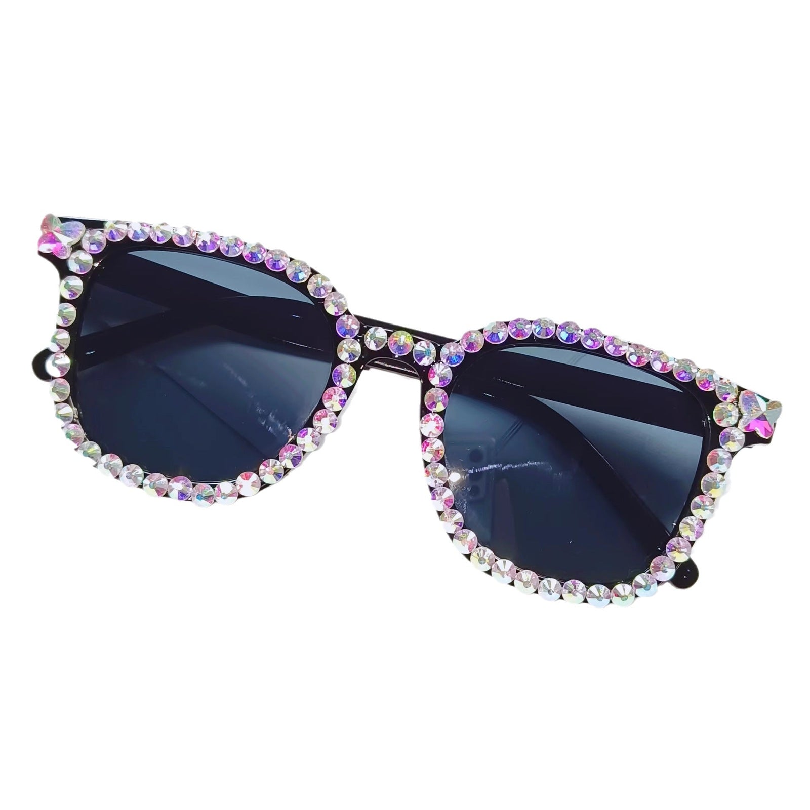 Dame Cat-Eye Solbriller Med Glitrende Detaljer 5