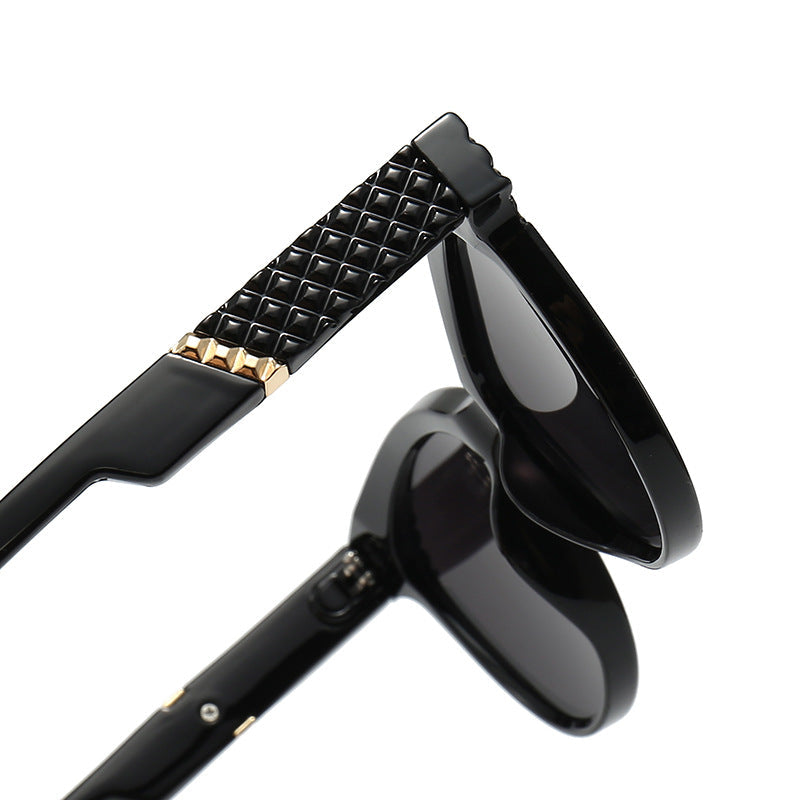 Dame Cat-Eye Solbriller med Strukturert Innfatning 3