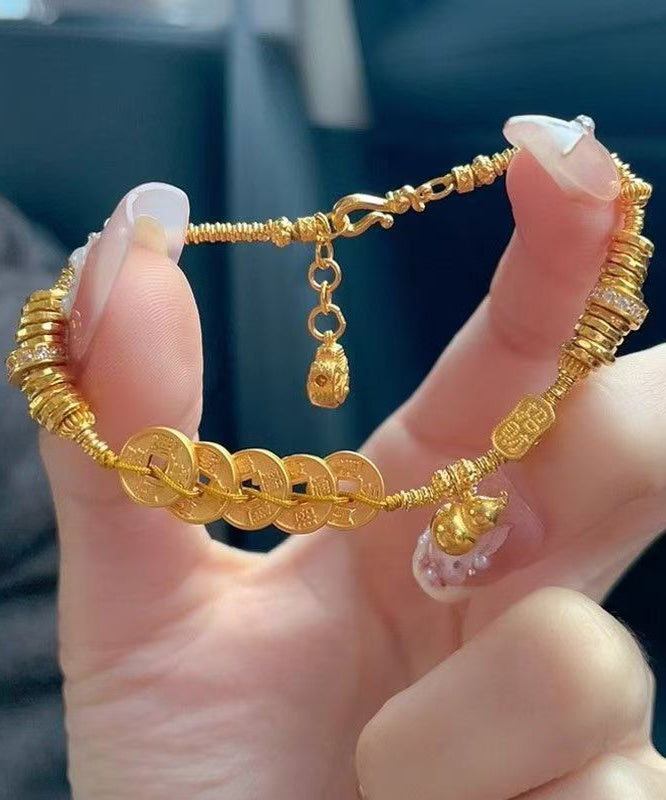 Dame Charm Armbånd Overgild Design 4