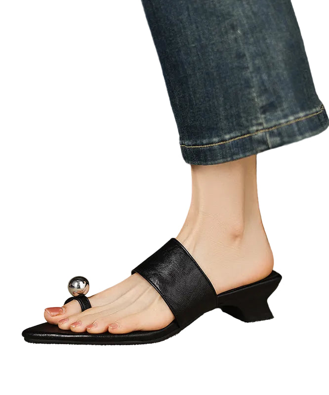 Dame Chunky Sandaler med Spiss Tå 2