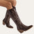 Dame Cowboy Boots Moderne Westernstil Imitasjon Lær 2