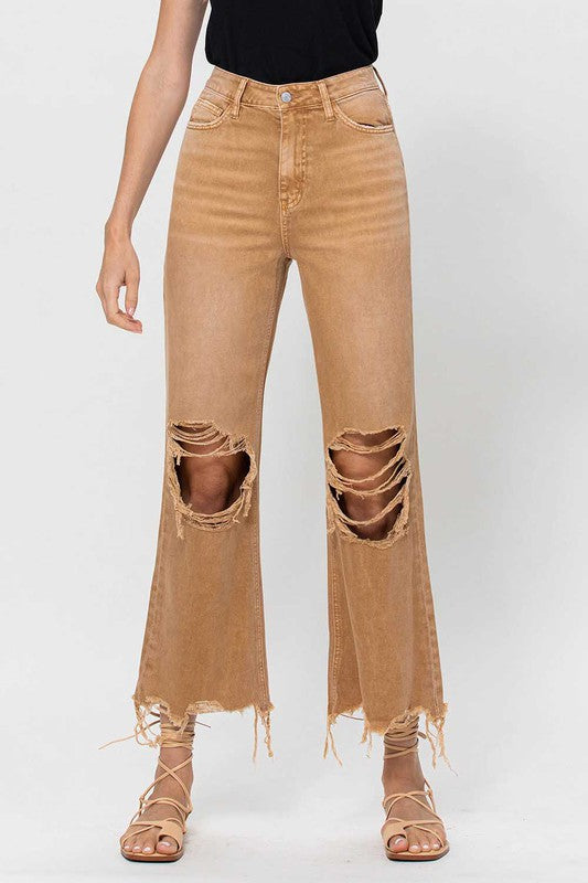 Dame Crop Flare Jeans Vintage 90-tall 1