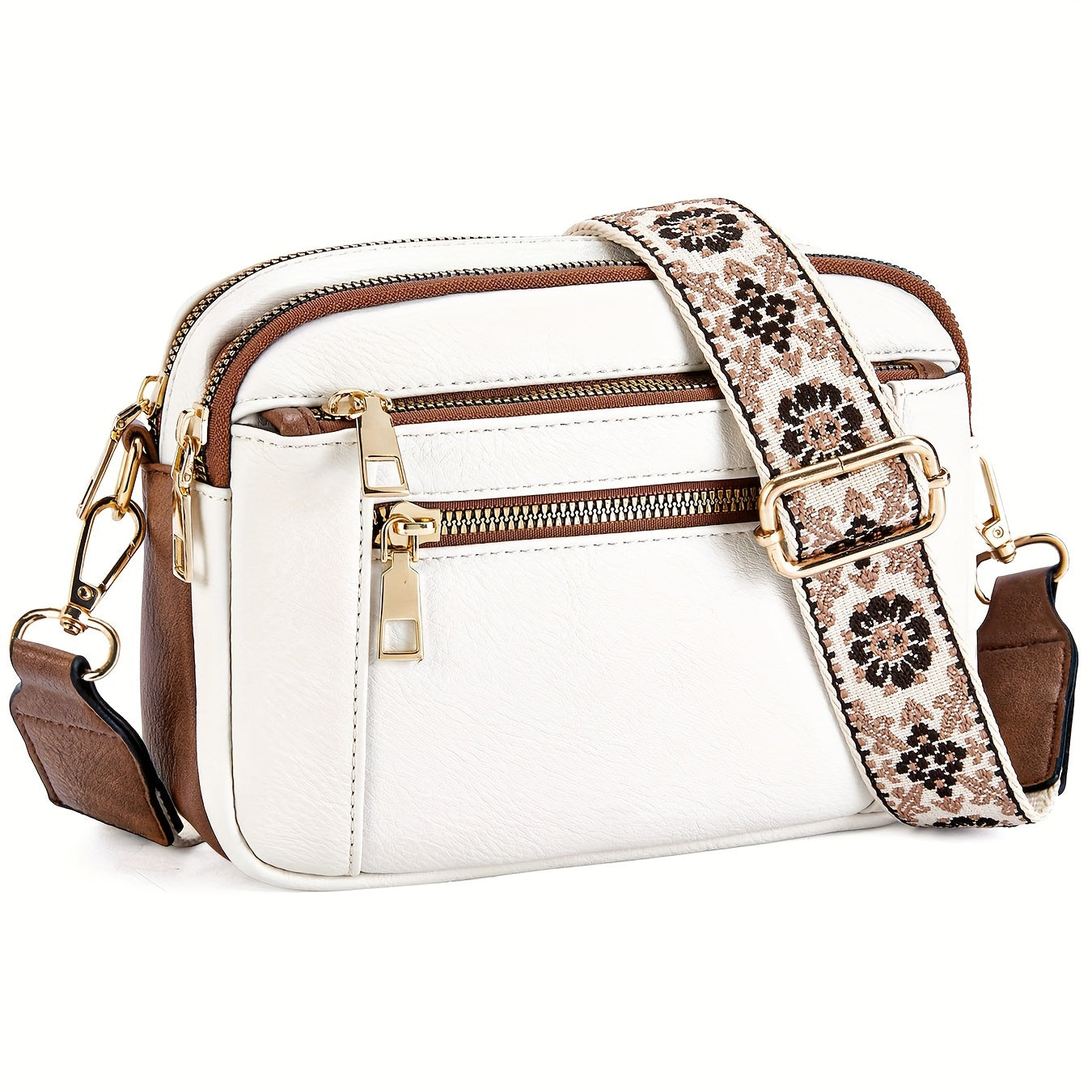 Dame Crossbody Veske Boho Stil Vegansk Skinn 3