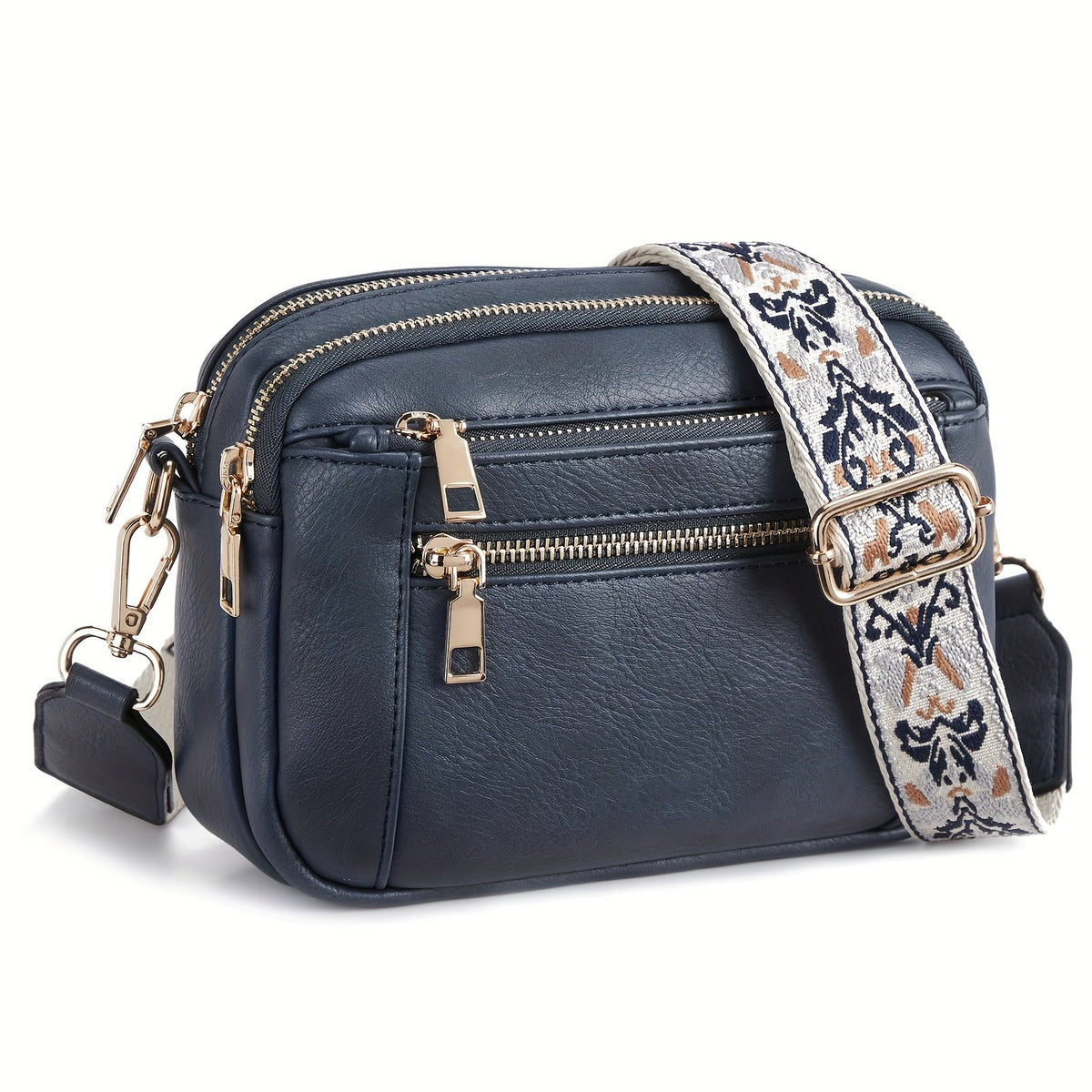 Dame Crossbody Veske Boho Stil Vegansk Skinn 4