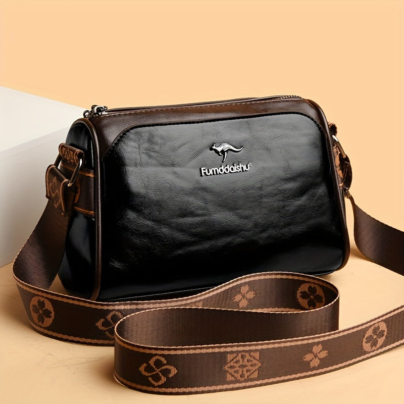 Dame Crossbody Veske Med Tidløst Design og Praktisk Oppbevaring 1