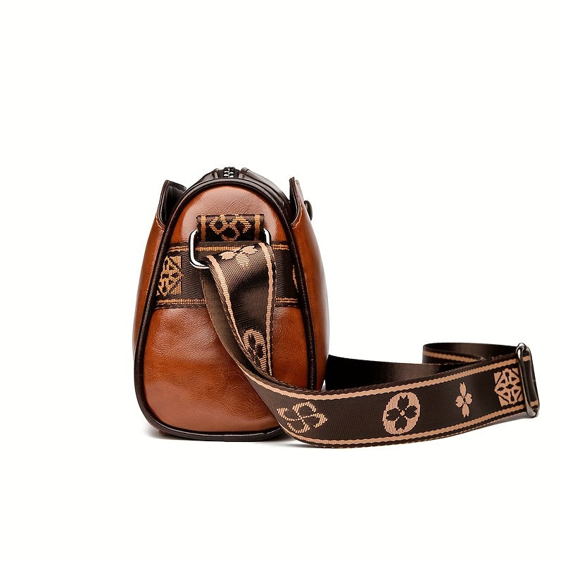 Dame Crossbody Veske Med Tidløst Design og Praktisk Oppbevaring 4